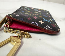 Load image into Gallery viewer, PRELOVED Louis Vuitton Takashi Murakami Multicolor Noir Pochette Cles