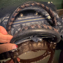 Load image into Gallery viewer, Balenciaga Town Navy Giant Silver Hardware