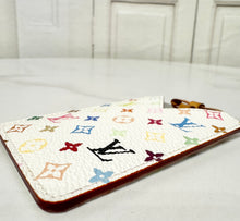 Load image into Gallery viewer, PRELOVED Louis Vuitton Takashi Murakami Monogram Multicolor Blanc Mirror and Case / Card Case