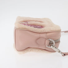 Load image into Gallery viewer, Miu Miu Pink Shearling Sequin Logo Camera Bag
