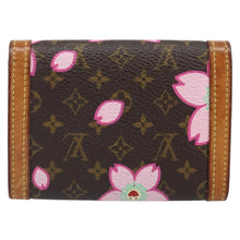 Load image into Gallery viewer, Louis Vuitton Takashi Murakami Cherry Blossom Porte Monnaie Plat Card Case