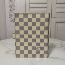 Load image into Gallery viewer, Louis Vuitton Damier Azur Medium Ring Agenda