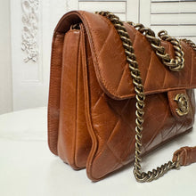 Load image into Gallery viewer, šBlack Friday SpecialšCHANEL Glazed Calfskin Large Perfect Edge Flap Caramel