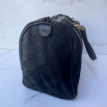 Load image into Gallery viewer, Gucci Black GG Canvas Boston Bag