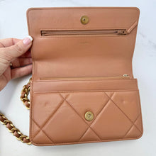 Load image into Gallery viewer, CHANEL Chanel 19 Wallet On Chain WOC Caramel
