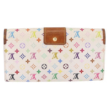 Load image into Gallery viewer, Louis Vuitton X Takashi Murakami Monogram Multicolor Blanc Sarah Noeud Wallet