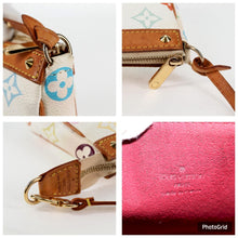 Load image into Gallery viewer, Louis Vuitton X Takashi Murakami Multicolor Blanc Pochette Accessories