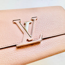 Load image into Gallery viewer, Louis Vuitton Taurillon Rose Ballerine Pink Capucines Wallet