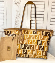 Load image into Gallery viewer, PRELOVED FENDI Zucca Selleria Tote