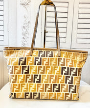Load image into Gallery viewer, PRELOVED FENDI Zucca Selleria Tote