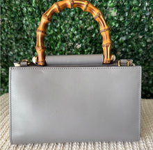 Load image into Gallery viewer, Gucci Nappa Bamboo Web Mini Nymphaea Top Handle Bag