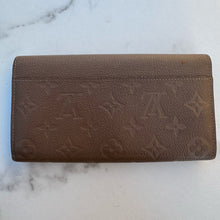 Load image into Gallery viewer, Louis Vuitton Empreinte Sarah Wallet NM Tourterelle