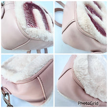Load image into Gallery viewer, Miu Miu Pink Shearling Sequin Logo Camera Bag