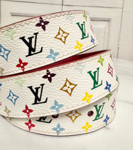 Load image into Gallery viewer, PRELOVED Louis Vuitton X Takashi Murakami Multicolor Blanc Belt size 80/32