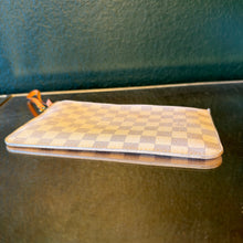 Load image into Gallery viewer, Louis Vuitton Damier Azur / Rose Ballerine Neverfull MM Pouch