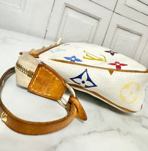 Load image into Gallery viewer, PRELOVED Louis Vuitton X Takashi Murakami Monogram Multicolor Blanc Pochette Accessories