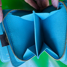Load image into Gallery viewer, Louis Vuitton Monogram Groom Compact Zip Wallet Blue