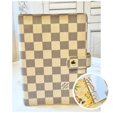 Load image into Gallery viewer, Louis Vuitton Damier Azur Medium Ring Agenda
