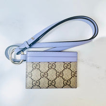 Load image into Gallery viewer, Brand New Gucci Supreme Canvas Card Holder/ Lanyard