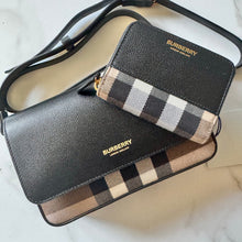 Load image into Gallery viewer, BRAND NEW Burberry Hampshire Crossbody and Wallet Bundle Black