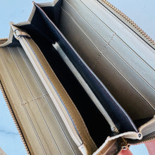 Load image into Gallery viewer, GUCCI Metallic Gold Shiny Monogram Zippy Wallet