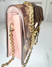 Load image into Gallery viewer, PRELOVED Louis Vuitton Damier Ebene Croisette Chain Wallet Magnolia