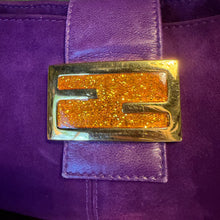 Load image into Gallery viewer, Fendi Purple Suede Baguette