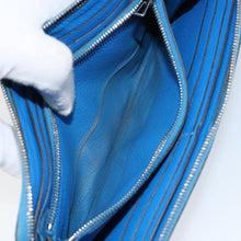 Load image into Gallery viewer, Hermes Evelyne Long Wallet Bleu Hydra