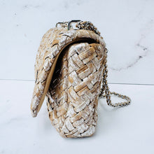 Load image into Gallery viewer, BRAND NEW Tory Burch Britten Metallic Woven Small Shoulder Bag