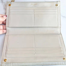 Load image into Gallery viewer, Saint Laurent Calfskin Crocodile Embossed Uptown Clutch