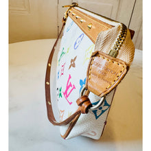 Load image into Gallery viewer, Louis Vuitton X Takashi Murakami Multicolor Blanc Pochette Accessories