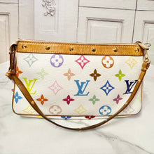 Load image into Gallery viewer, PRELOVED Louis Vuitton X Takashi Murakami Monogram Multicolor Blanc Pochette Accessories