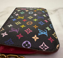 Load image into Gallery viewer, PRELOVED Louis Vuitton Takashi Murakami Multicolor Noir Pochette Cles