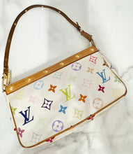 Load image into Gallery viewer, PRELOVED Louis Vuitton X Takashi Murakami Monogram Multicolor Blanc Pochette Accessories