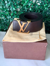 Load image into Gallery viewer, Louis Vuitton Size 40 / 100 LV Initiales Belt Brown Calfskin
