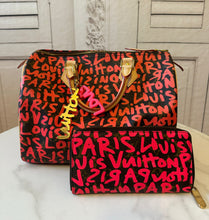Load image into Gallery viewer, PRELOVED Louis Vuitton Bundle: Monogram Graffiti Speedy 30 / Zippy Wallet/ Bag Charm
