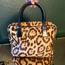 Load image into Gallery viewer, FENDI Pony Hair Leopard Top Handle Satchel