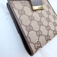 Load image into Gallery viewer, Gucci GG Monogram Canvas Compact Wallet