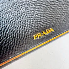 Load image into Gallery viewer, Prada Black Saffiano Leather Continental Wallet