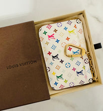 Load image into Gallery viewer, PRELOVED Louis Vuitton Takashi Murakami Multicolor Blanc Pochette Cles