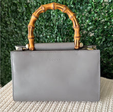 Load image into Gallery viewer, Gucci Nappa Bamboo Web Mini Nymphaea Top Handle Bag