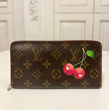 Load image into Gallery viewer, ✨💐Mother’s Day Markdown💐✨ PRELOVED Louis Vuitton X Takashi Murakami Monogram Cerises Zippy Wallet and Cerises Coin Purse Bundle