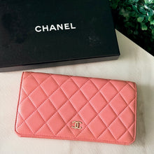 Load image into Gallery viewer, Chanel Pink Quilted Continental Bifold Wallet
