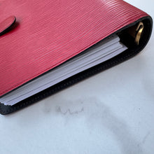 Load image into Gallery viewer, Louis Vuitton Red Epi Medium Ring Agenda