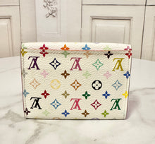 Load image into Gallery viewer, PRELOVED Louis Vuitton Takashi Murakami Multicolor Blanc Card Holder