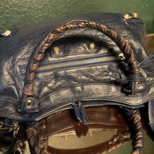 Load image into Gallery viewer, Balenciaga Town Navy Giant Silver Hardware