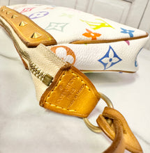 Load image into Gallery viewer, PRELOVED Louis Vuitton X Takashi Murakami Monogram Multicolor Blanc Pochette Accessories