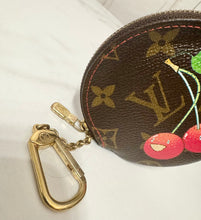 Load image into Gallery viewer, ✨💐Mother’s Day Markdown💐✨ PRELOVED Louis Vuitton X Takashi Murakami Monogram Cerises Zippy Wallet and Cerises Coin Purse Bundle