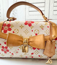 Load image into Gallery viewer, PRELOVED Louis Vuitton X Takashi Murakami Monogram Cherry Blossom Sac Retro Red