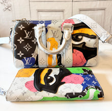 Load image into Gallery viewer, PRELOVED Louis Vuitton X Kidsuper BUNDLE Portrait Keepall Bandouliere 25 and Zippy Wallet